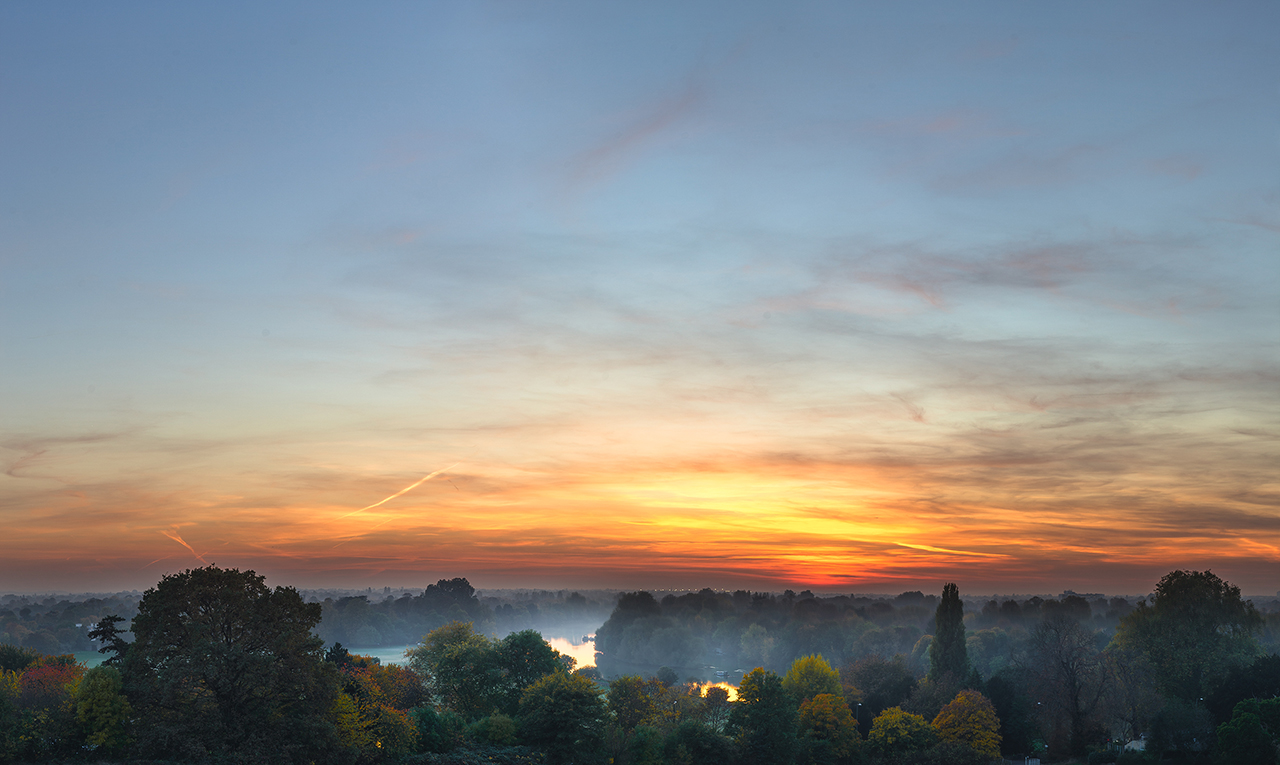 Richmond Hill Foggy Sunset